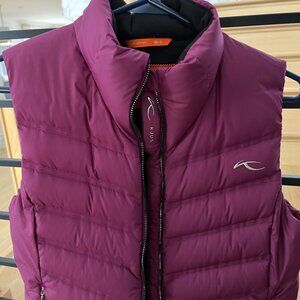 New, never worn (no tags) KJUS Women’s Puffy Vest, Plum, small 4-6 (Kjus 36)